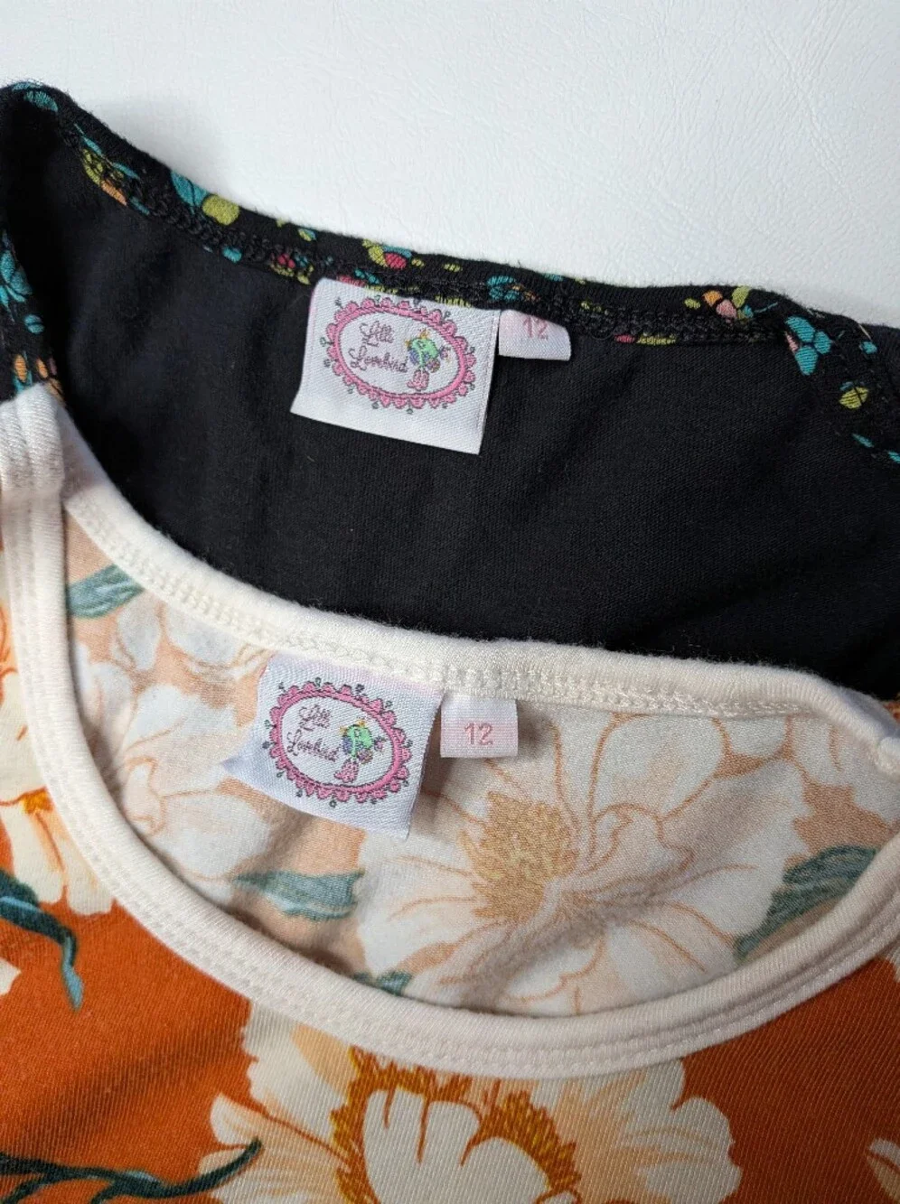 Little Lovebird Boutique Cottage Core Set Of 2 Floral Dresses Girls 12